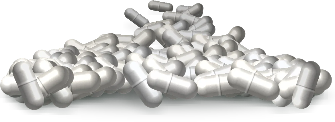 Pilha de capsulas TGcaps